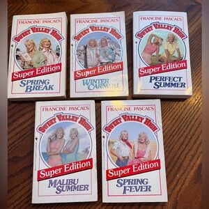 Vintage Sweet Valley High Super Edition Books | Set of 5 | Francine Pascals